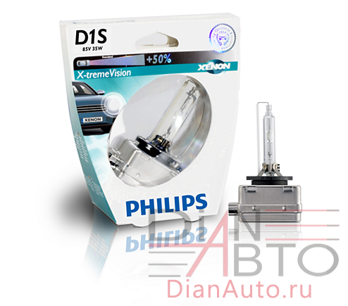Ксеноновая лампа Philips Xenon X-treme Vision D1S